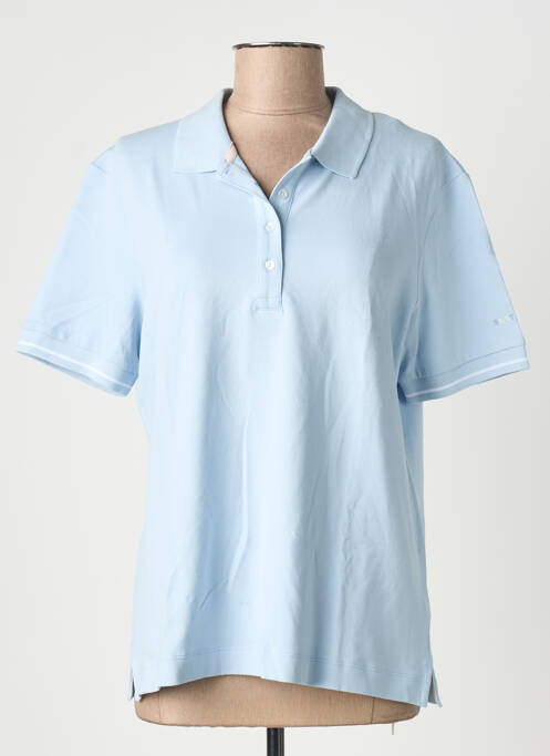 Polo elasticitate mâneci scurte albastru SAINT JAMES femme