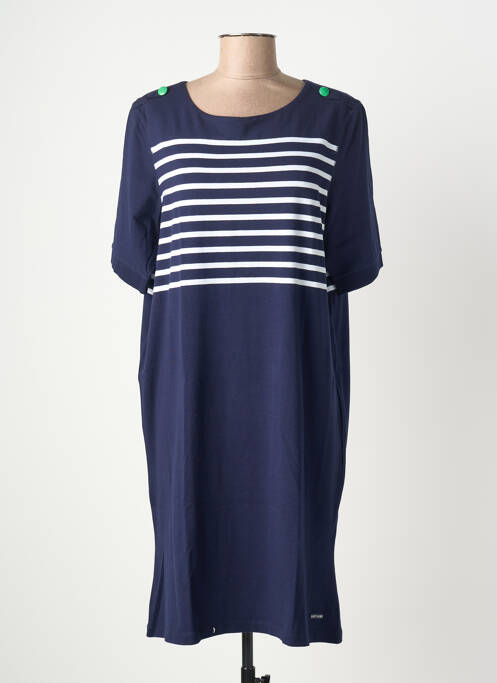 Rochie midi mâneci scurte mâneci scurte albastru SAINT JAMES femme