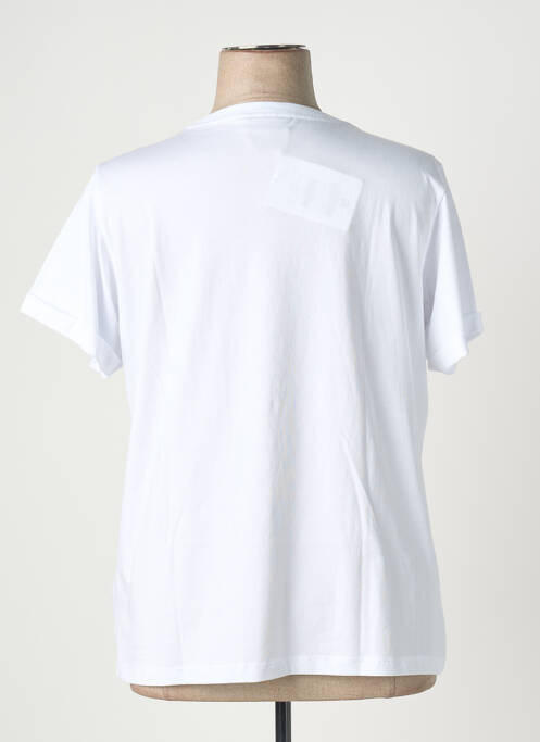 Tricou serigrafie mâneci scurte alb SAINT JAMES femme