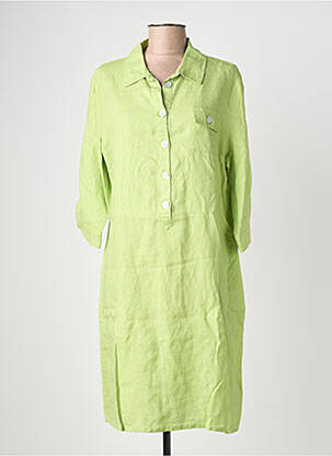 Rochie midi mâneci 3/4 mâneci 3/4 verde POMODORO femeie