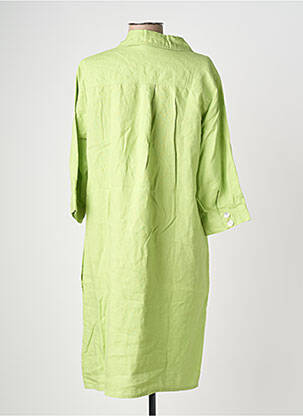 Rochie midi mâneci 3/4 mâneci 3/4 verde POMODORO femeie