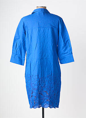 Rochie midi mâneci 3/4 mâneci 3/4 albastru POMODORO femeie