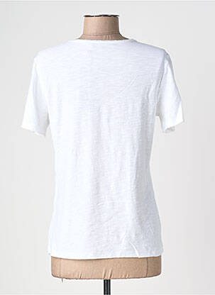 Tricou elasticitate mâneci scurte alb POMODORO femeie