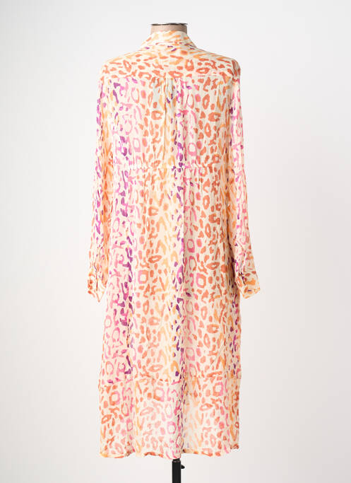 Rochie midi croială fluidă mâneci lungi bej POMODORO femme