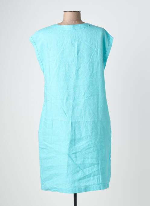 Rochie midi țesătură crep fără mâneci albastru POMODORO femme