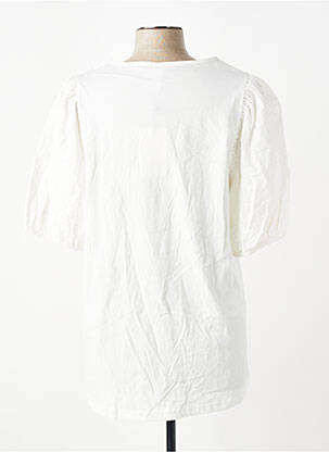 Tricou croială dreaptă mâneci scurte alb CISO femeie