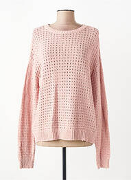 Pulover guler rotund mâneci lungi roz JENSEN femme