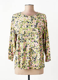 Tricou imprimeu fantezie mâneci 3/4 verde JENSEN femme