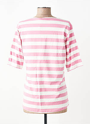 Tricou croială dreaptă mâneci scurte roz JENSEN femeie