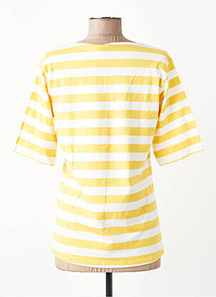 Tricou croială dreaptă mâneci scurte galben JENSEN femeie