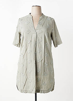 Rochie scurtă mâneci scurte mâneci scurte verde CISO femeie