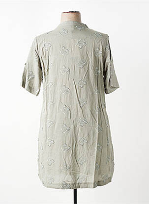 Rochie scurtă mâneci scurte mâneci scurte verde CISO femeie