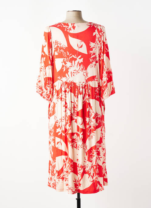 Rochie midi mâneci 3/4 mâneci 3/4 roșu CISO femme