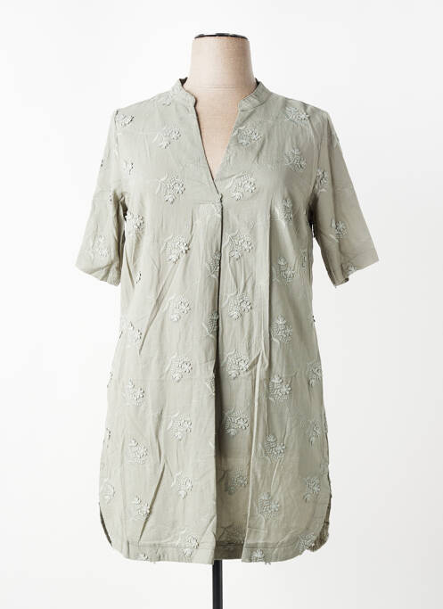 Rochie scurtă mâneci scurte mâneci scurte verde CISO femme