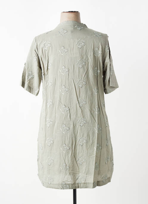 Rochie scurtă mâneci scurte mâneci scurte verde CISO femme