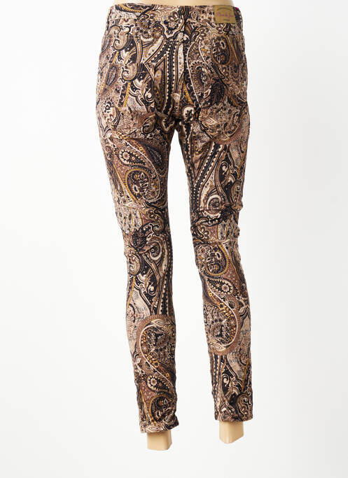 Pantalon 7/8 elasticitate mărime normală maro PLACE DU JOUR femme