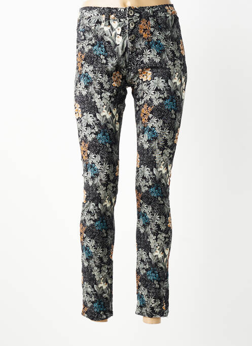 Pantalon 7/8 elasticitate mărime normală negru PLACE DU JOUR femme