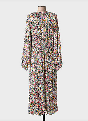Rochie lungă mâneci lungi mâneci lungi negru C'EST BEAU LA VIE femeie