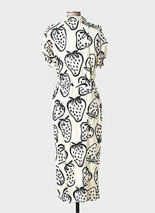 Rochie de maternitate mâneci scurte bej COMPAÑIA FANTASTICA femeie