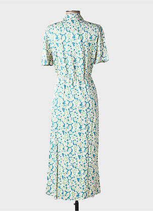 Rochie lungă mâneci scurte mâneci scurte verde COMPAÑIA FANTASTICA femeie