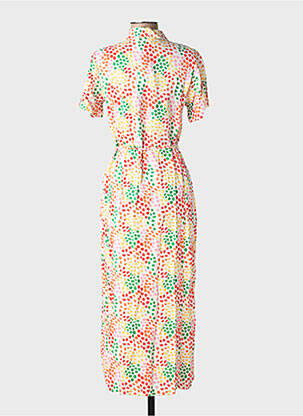 Rochie lungă mâneci scurte mâneci scurte bej COMPAÑIA FANTASTICA femeie