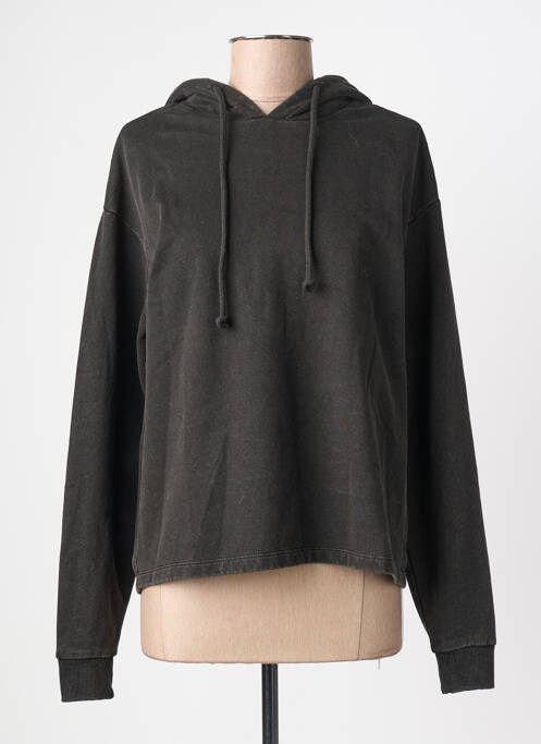 Hanorac cu glugă elasticitate mâneci lungi negru PIECES femme