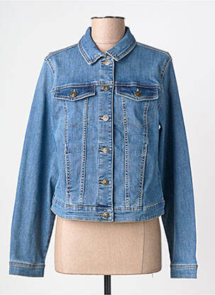 Jachete casual guler de bluză albastru PIECES femeie