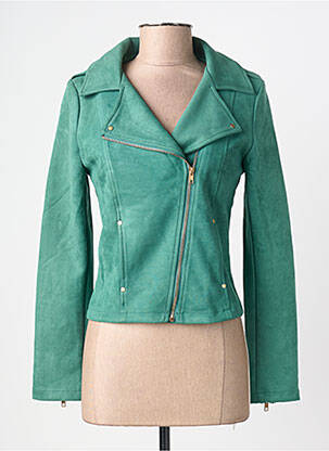 Jachete casual țesătură suedină verde Y'COO femeie