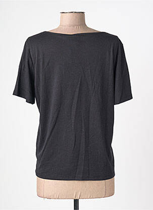 Tricou croială dreaptă mâneci scurte negru PIECES femeie