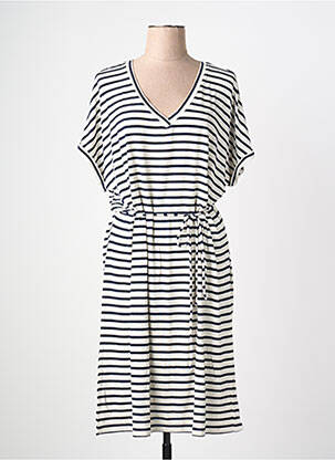 Rochie midi mâneci scurte mâneci scurte alb VERO MODA femeie