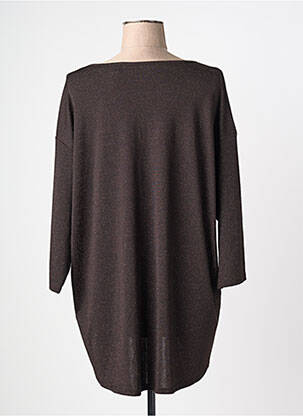 Top elasticitate mâneci 3/4 maro VERO MODA femeie
