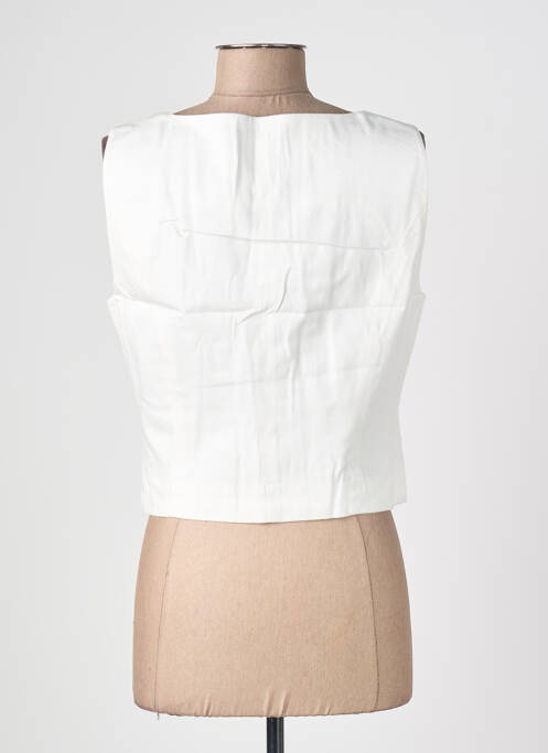 Top guler pătrat fără mâneci alb VERO MODA femme