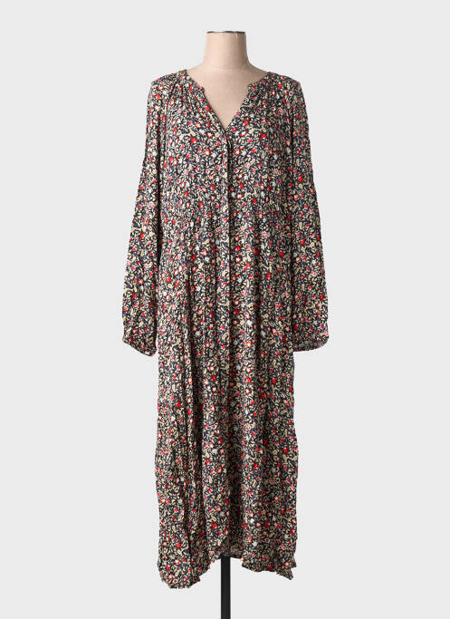 Rochie lungă mâneci lungi mâneci lungi albastru C'EST BEAU LA VIE femme
