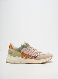 Adidași țesătură satinată toc de 4 la 6 cm verde TAMARIS femeie