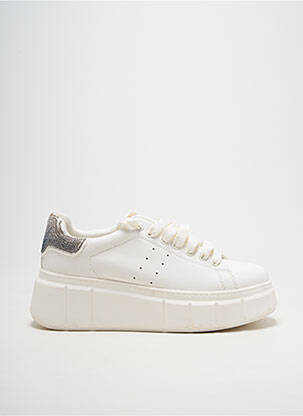 Adidași platformă toc de 4 la 6 cm alb TAMARIS femeie