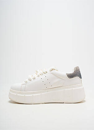 Adidași platformă toc de 4 la 6 cm alb TAMARIS femeie