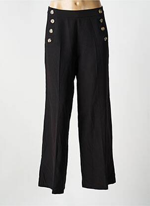 Pantalon drept croială dreaptă negru RUE DES ABBESSES femeie