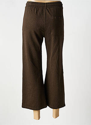 Pantalon 7/8 talie elastică maro PAKO LITTO femeie