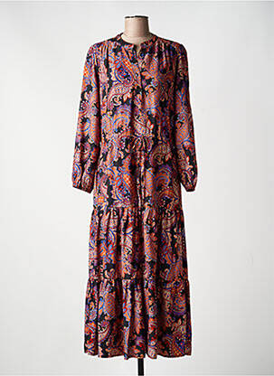 Rochie lungă mâneci lungi mâneci lungi roz RUE DES ABBESSES femeie