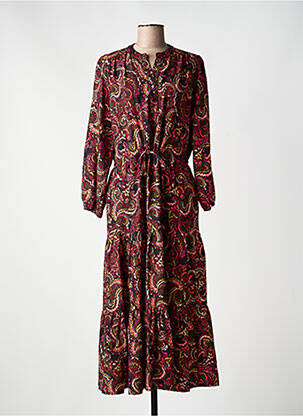 Rochie lungă mâneci lungi mâneci lungi negru RUE DES ABBESSES femeie