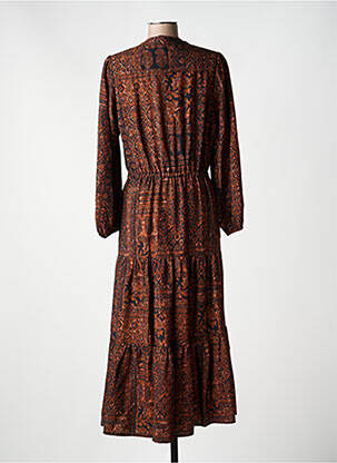 Rochie lungă mâneci lungi mâneci lungi maro RUE DES ABBESSES femeie