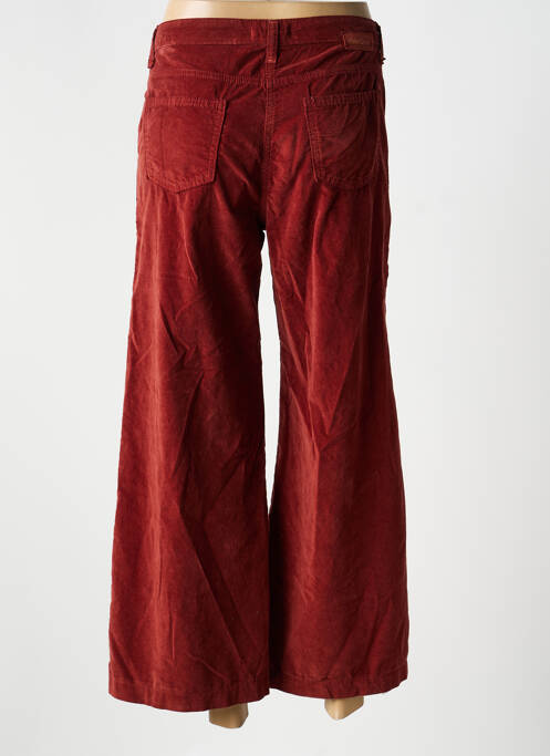 Pantalon 7/8 închidere cu fermoar sub clapetă cu nasturi maro PAKO LITTO femme