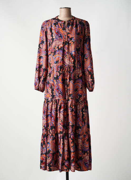 Rochie lungă mâneci lungi mâneci lungi roz RUE DES ABBESSES femme