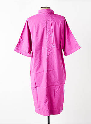 Rochie midi mâneci scurte mâneci scurte violet LOUIZON femeie