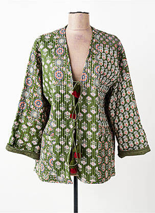 Jachete casual croială dreaptă verde MAMOUCHKA femeie
