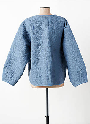 Jachete casual guler rotund albastru STUDIO PARISIEN femeie