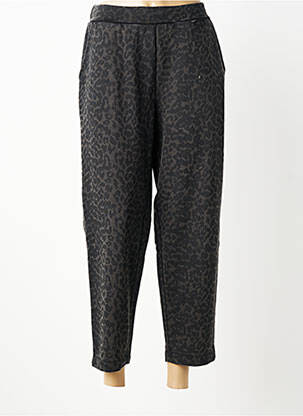Pantalon 7/8 talie elastică mărime normală gri PIECES femeie