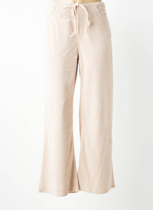 Pantalon larg buzunare mărime normală bej COMPAÑIA FANTASTICA femme