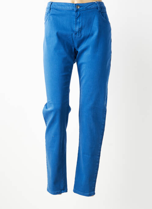 Pantalon slim elasticitate mărime normală albastru C'EST BEAU LA VIE femme