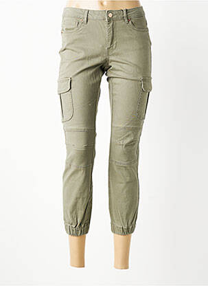 Pantalon cargo strânsă pe partea de jos mărime normală verde VERO MODA femeie